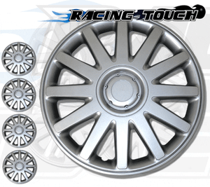 15/" Inch Replacement Wheel Cover Hubcap #610 Metallic Silver Hub Caps 4pcs Set