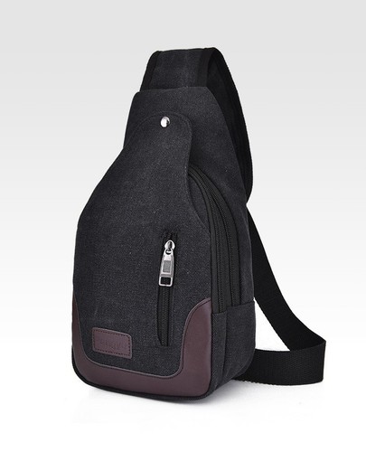 Men/'s Canvas Multi Pockets Messenger Shoulder Bag Day pack Sling Chest Pack Bags