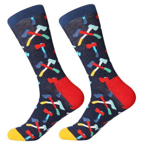 Men Combed Cotton Socks Colorful Fancy Novelty Casual Dress SOX For Wedding Gift