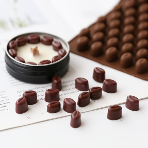 55 Mini Coffee Bean Silicone Mould Cake Chocolate Jelly Candy Soap Baking Mold 