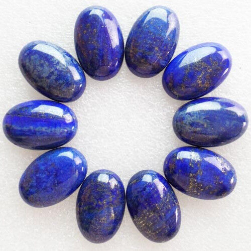 10Pcs 25x18x6mm Natural Old Sodalite Oval Cab Cabochon 