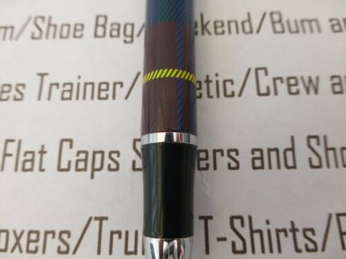 LYLE /& SCOTT Ball Pen in Gift Box Colourful Tartan Print Branded Pens BNIB R£25