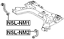 Sway Bar Link 54524-BC01A NSL-NM1 Genuine Febest Front Right Stabilizer 