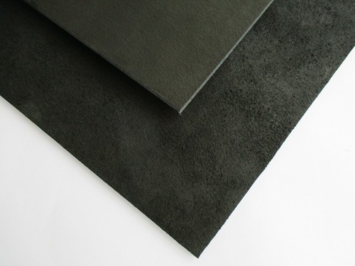 Black Cowhide Leather Pre Cut PiecesLeather Sheets for Crafts 1.1-1.3 mm