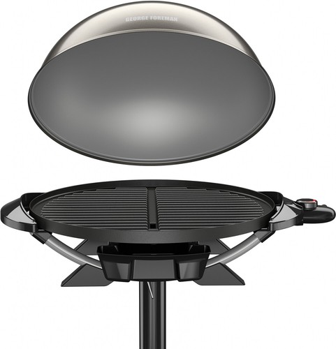 GFO240GM George Foreman 15 Serving Indoor//Outdoor Electric Grill Gun Metal
