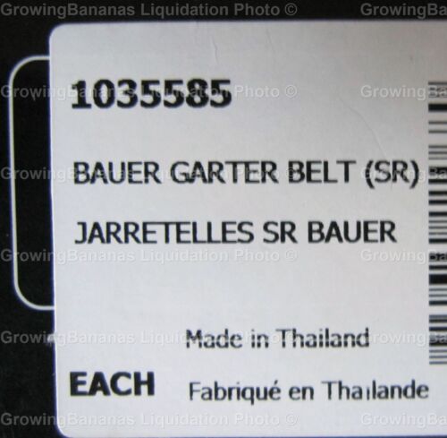 SR JR Bauer Senior Ice Hockey Socks Garter Belt All Sizes S M L XL 22-40"