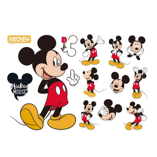 Mickey Minnie Mouse Wall Sticker PVC Mural Decal Kids Boys Girls Room Decor New 