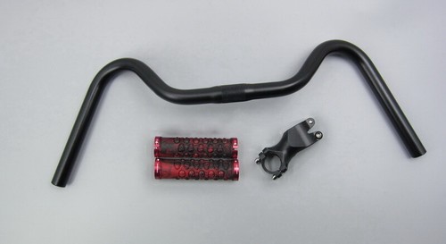 FMF Vintage Urban Bike Riser Bar 25.4*540//600 Handlebar Grips 15°60//80 stem