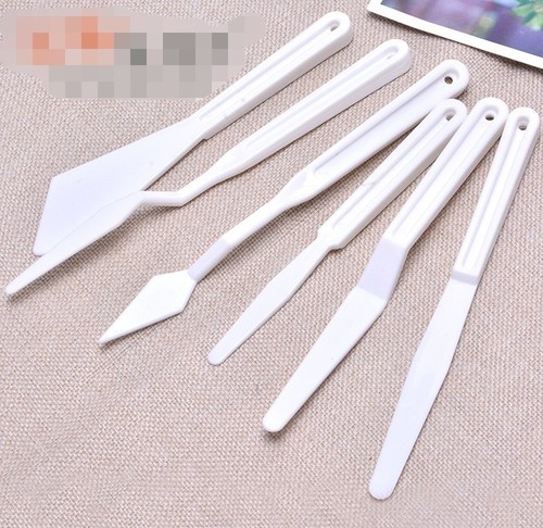 6PCS Plastique Couteau Poterie Sculpture et Grattoir à Peinture pour Artistes