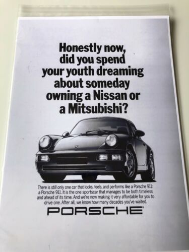 PORSCHE 911 Advertisement retro vintage repro metal sign 