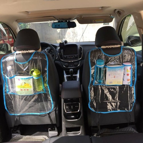 1PC Car Auto Seat Back Protector Cover For Children Kick Pad Mat Storage Bag