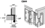 COMMERCIAL THICK DOOR OVERLAY HINGE 1 1//16/" DOOR 5//8/" PANEL 9MM DOOR OVERLAY