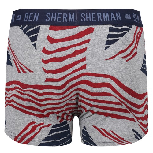 Men/'s Designer Winston Union Jack Boxers Shorts Trunks Ben Sherman 2 Pack