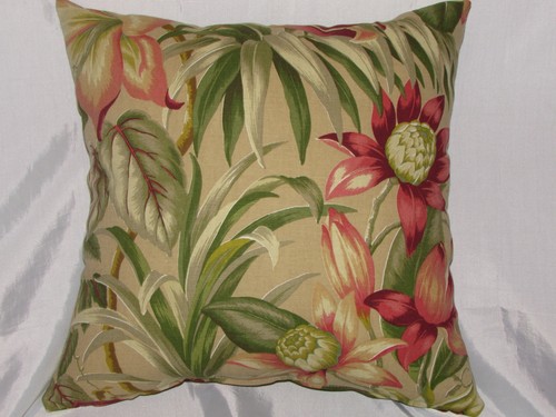 1 DECORATIVE THROW PILLOW CUSHION COVER 17/" FLORAL INDOOR OUTDOOR