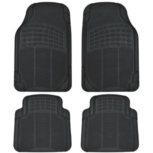 13pc Car Seat Covers /& Rubber Mats for Auto Black//Beige w// Tough Mats /"Bucatti/"