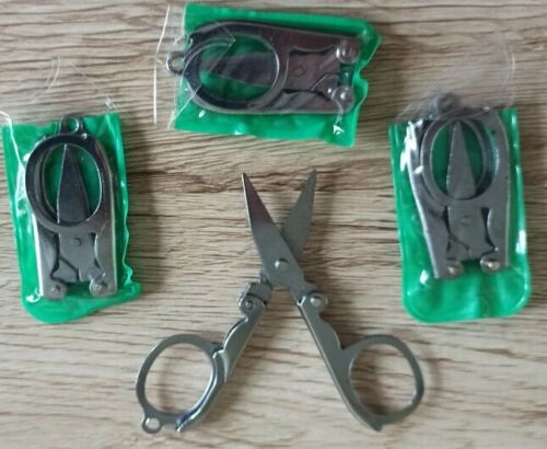 Useful Mini Handy Folding Scissors Stainless Steel Travel Pocket Multi User New 