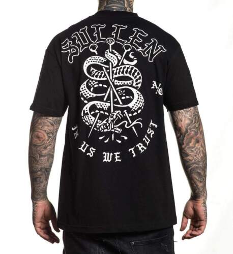 Sullen Men/'s Trust Short Sleeve Black T Shirt Clothing Apparel Tees