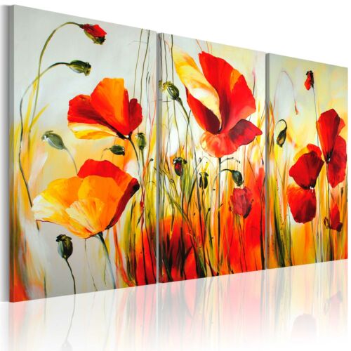 Bilder Drucke Bilder Leinwand 3 Teile Blumen 1x80 235 Mk 100 Handgemalt Gemalde Mobel Wohnen Inkmax Jp