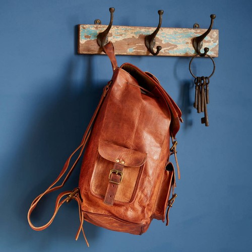 Neuer Rucksack aus echtem Leder für Rucksäcke für Männer und Frauen