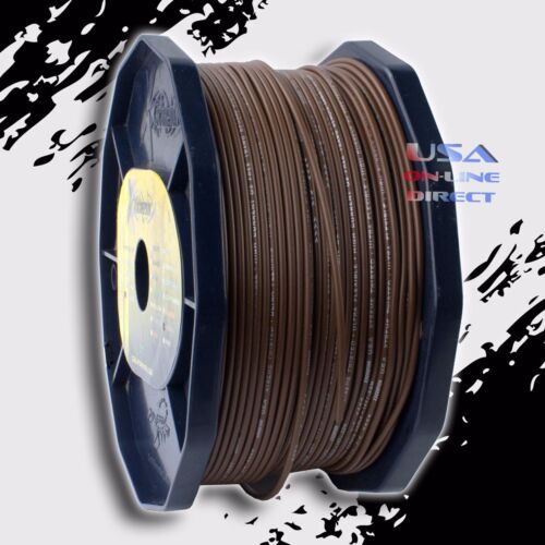 Stranded Primary Remote Wire Cable USA BROWN 16 Gauge AWG 100/% OFC Copper 400ft