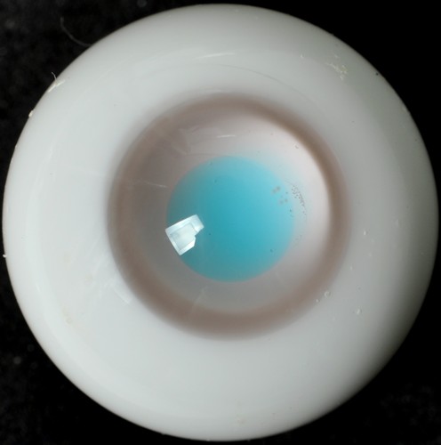 Good Gray Iris/&LightBlue Pupil 16mm Glass Eyes for Joint Reborn 1//4 BJD Dollfie