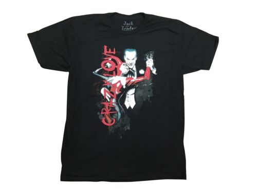 Joker And Harley Quinn Crazy Love Batman Premium Licensed Adult T-Shirt 