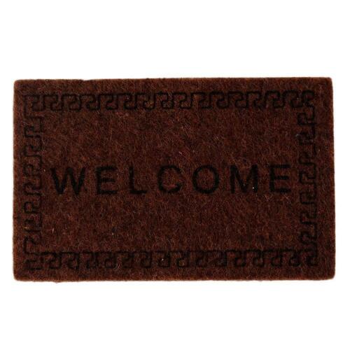1:12 Welcome Home Entrance Floor Rug Nonslip Doormat Door Mat H3X3 A3B9 