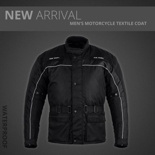 New Motorbike Motorcycle Waterproof Textile Men/'s Jacket Coat With CE Armoured