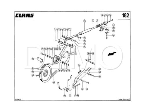 Claas Lexion 570 Montana Parts Catalogue Original Manual PDF file catalog 