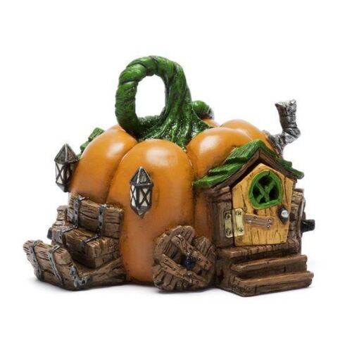 Fairy Garden Miniature Halloween Thanksgiving Pumpkin Carriage Fairy House