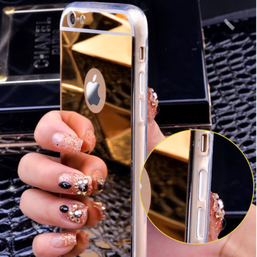 Espejo De Lujo ultra delgada suave TPU funda para iPhone 6 