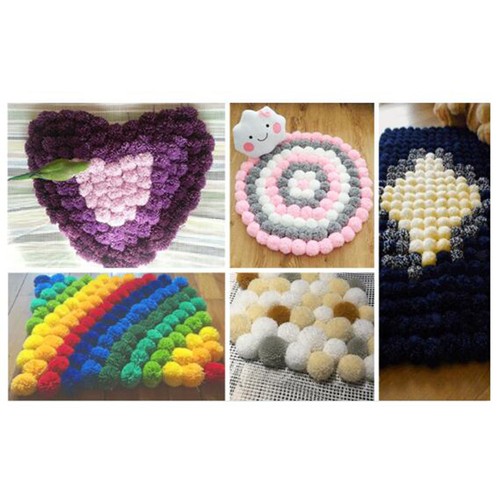 5pcs Latch Tools and Rug Hook Mesh Canvas DIY Crocheting Latch Hooking Craft