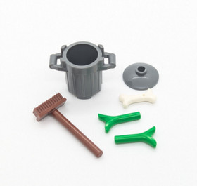 LEGO® Movie Minifigure Lot: Garbage Man Dan & Grant 70805 Trash Chomper (tlm049