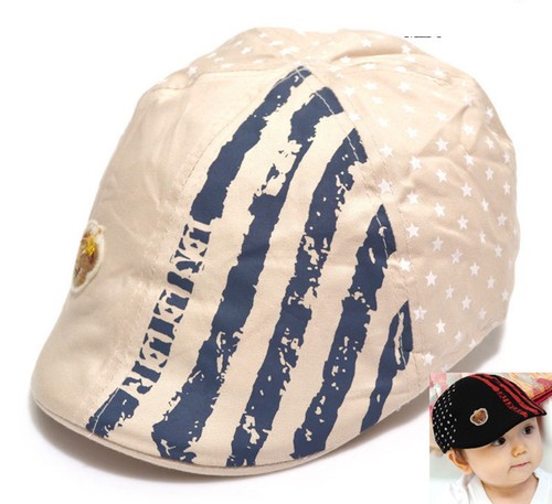 Baby Boys Girls Kids Bear Pentagram Cute Baseball Cap Cute Hat Beret Sun Hat