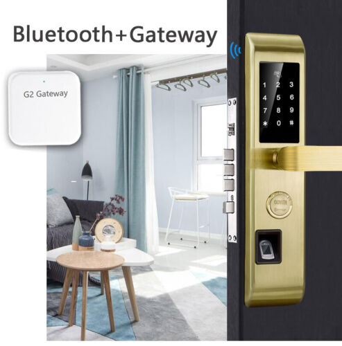 Biometric Fingerprint Lock Gateway APP Password Smart Lock 304 Stainless Steel 
