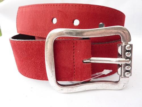 85 75 Ledergürtel MW ACCESSOIRES NEU Gr 95 in Rot Art.Nr.77076Ledergürtel Ec