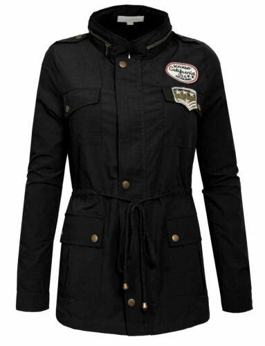 Cargo Negro abrigos, chaquetas y chalecos para Mujeres