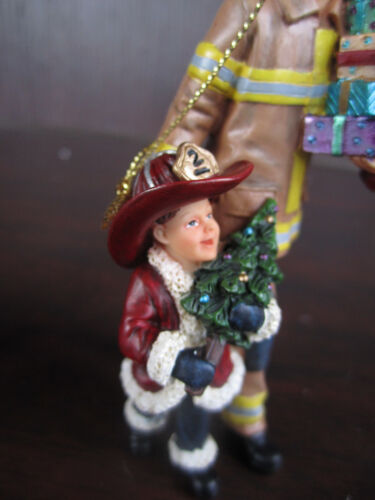 Vanmark Red Hats Of Courage SET Of 3 FIREFIGHTER /& Boy ORNAMENTS 89473 new