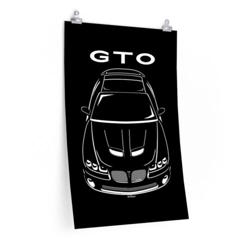 Pontiac GTO 2004-2006 Poster GTO Wall Art Gifts American Muscles Print