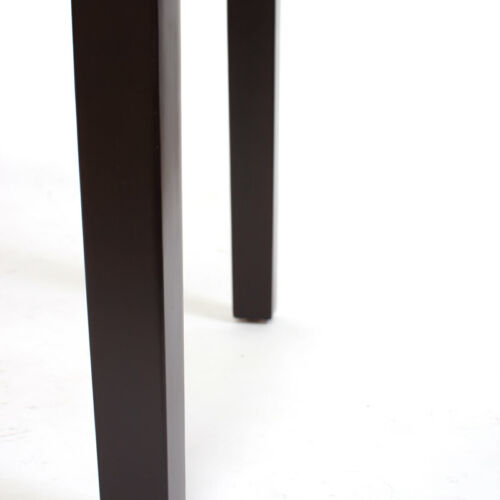 Kunstleder matt 2x Esszimmerstuhl M37 Lehnstuhl Stuhl dunkle Füße braun 