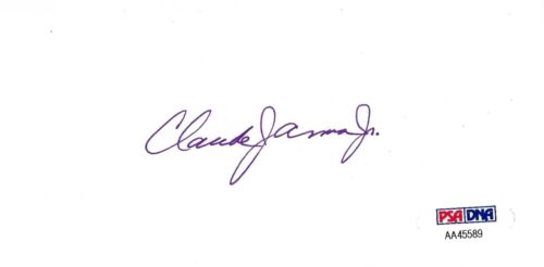 Claude Jarman Jr Signed 3x5 Index Card PSA//DNA Autograph The Yearling Rio Grande