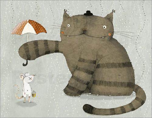 Poster / Leinwandbild Regenschirm - Judith Loske