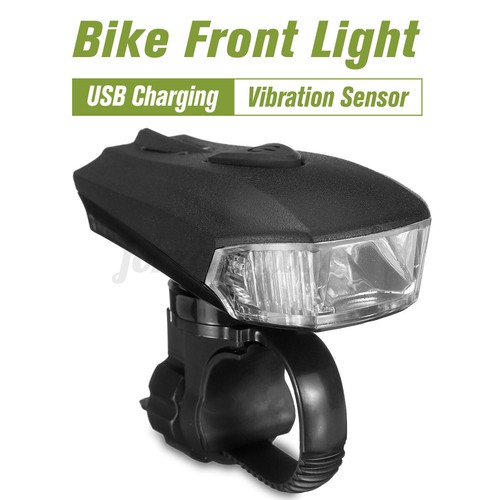 Fahrradlicht Vorderlicht USB Smart Sensor LED-Frontscheinwerfer Wasserdicht *