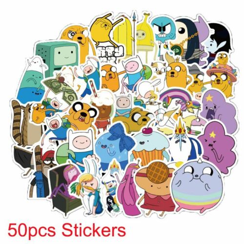 Adventure Time 50 Stickers Skateboard Laptop Car Phone Tablet Decals Sticker/_