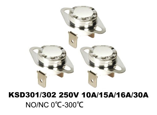 20~300℃ sensor KSD301//302 Temperature conrol Switch 10A 15A 16A 30A Thermostat