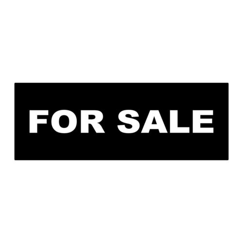 1 or 2 Side Print For Sale Black Durable METAL ALUMINUM Real Estate Rider Sign 