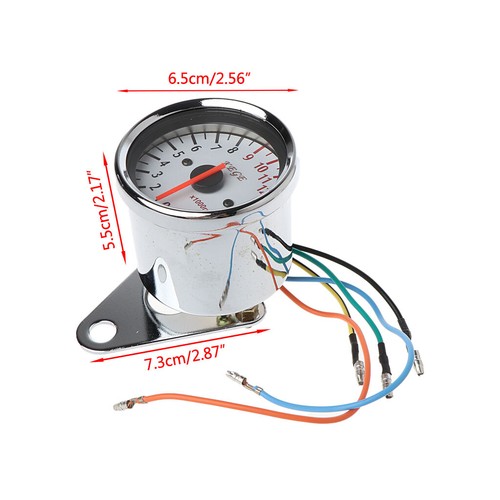 DC 12V Universal Motorcycle Mechanica 13000RPM Scooter Analog Tachometer Gauge