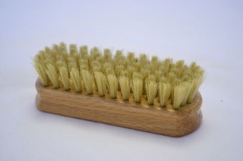 Soft Buffing Brush. Boot Polishing Shoe Care Set of 4 Natural Bristle Brushes 