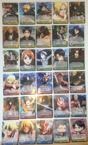 Weiss Schwarz Attack on Titan English Edition R /& RR Card Selection