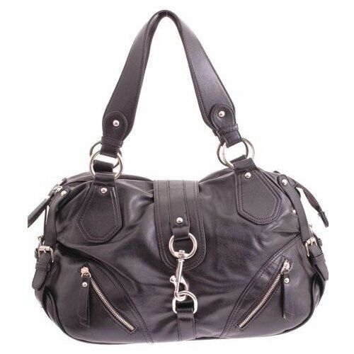 Details about  / Womens Plain Faux Leather Messenger Shoulder Handbag Ladies Two Strap Purse Bag